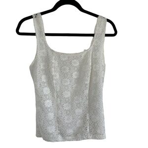 E.K. Designs | Vintage White Lace Floral Camisole | EUC | Size: Small